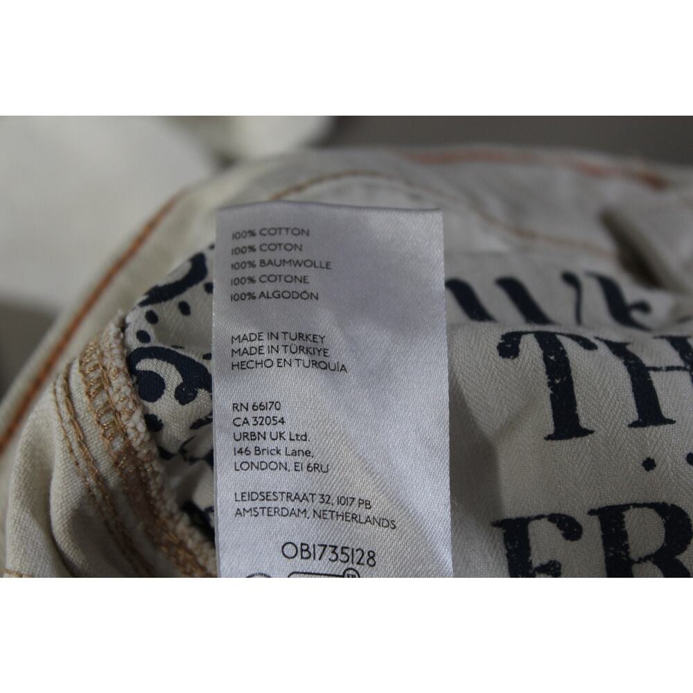 We The Free People Lucky You Mid Rise Barrel Jeans Women’s 27 Cream - Picture 6 of 7